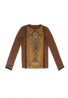 Коричневый свитер Etro с принтом