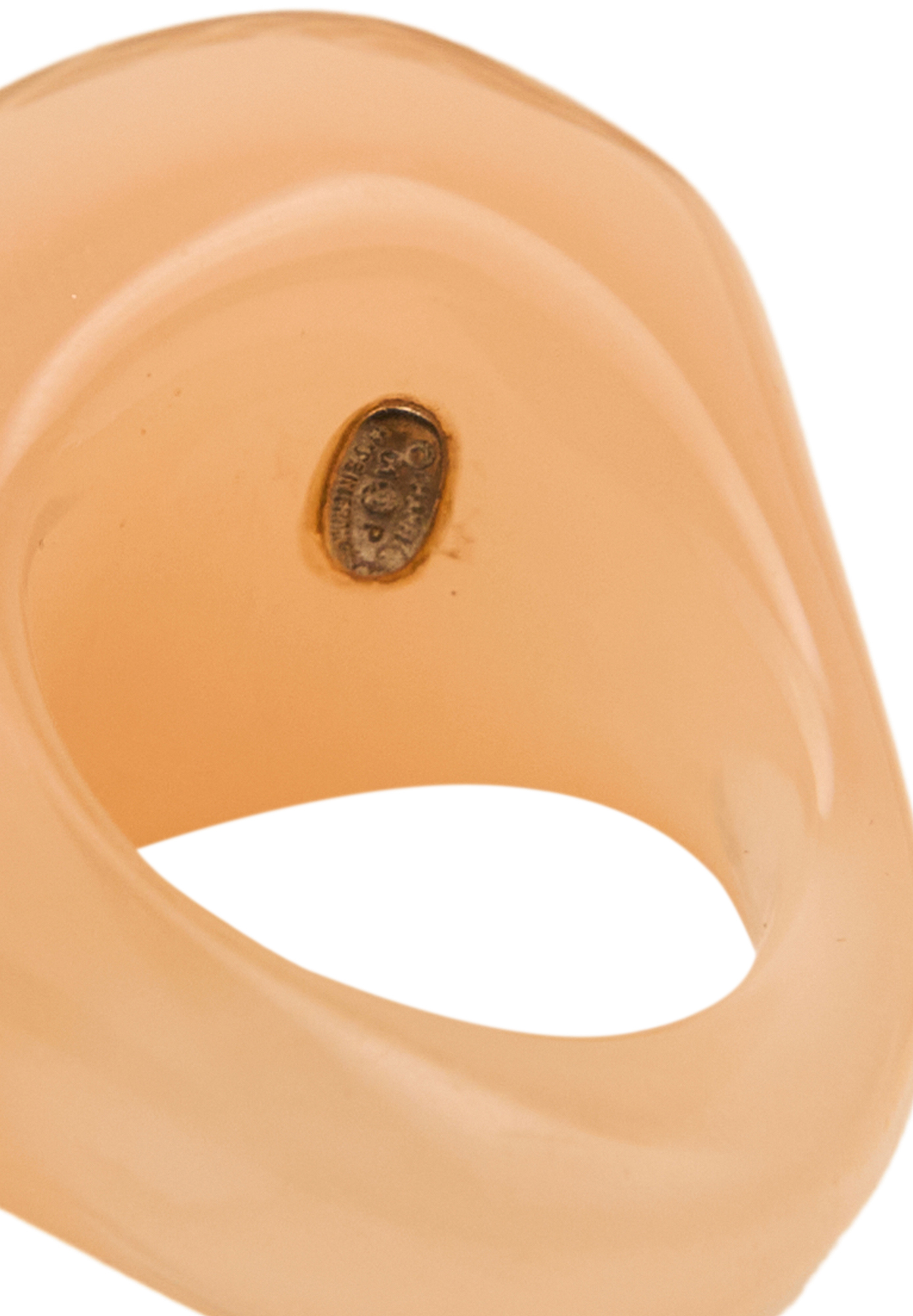 Розовое кольцо Chanel