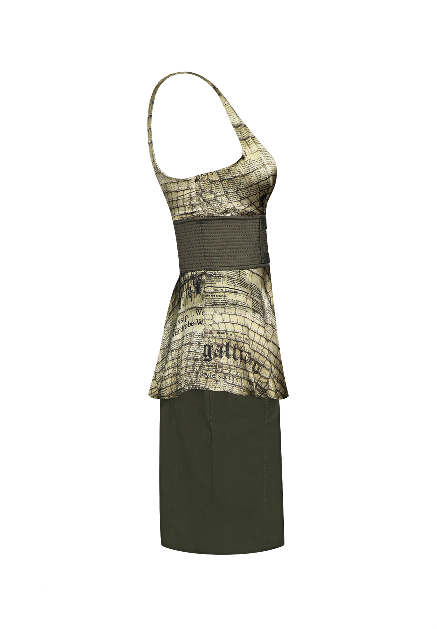 Темно-зеленый комплект John Galliano