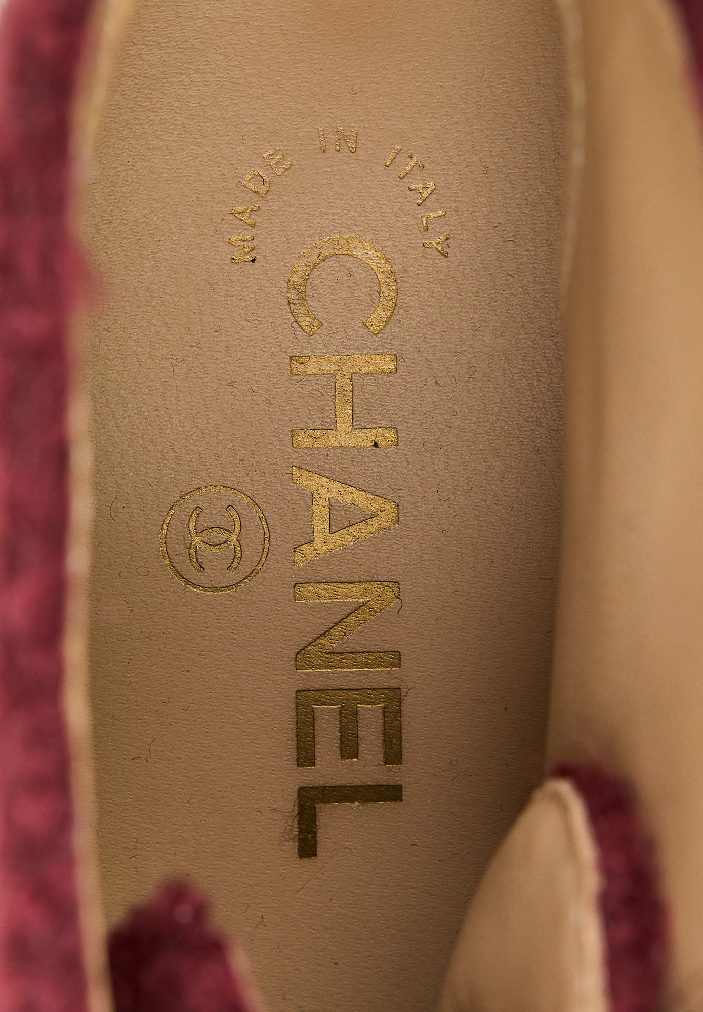 Твидовые ботинки Chanel с логотипом 