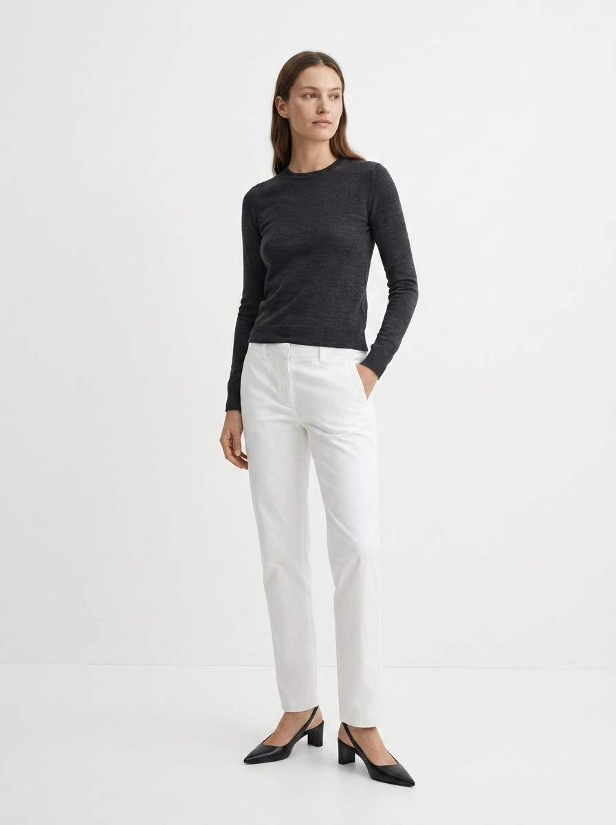Белые брюки Jil Sander
