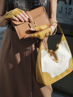 Сумка Hermès Trim Canvas And Beige Leather