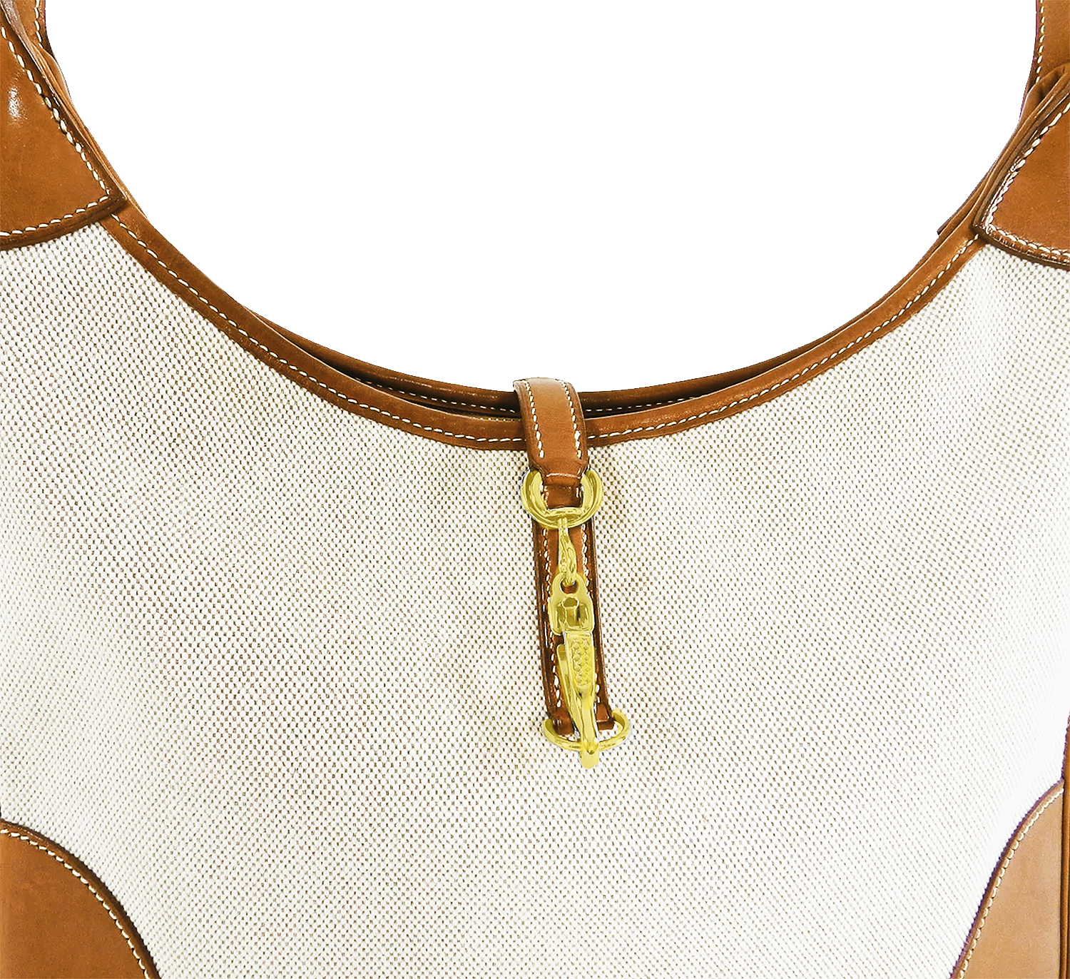 Сумка Hermès Trim Canvas And Beige Leather