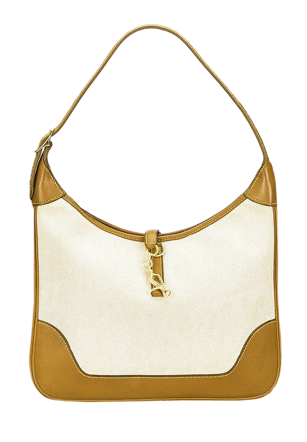 Сумка Hermès Trim Canvas And Beige Leather