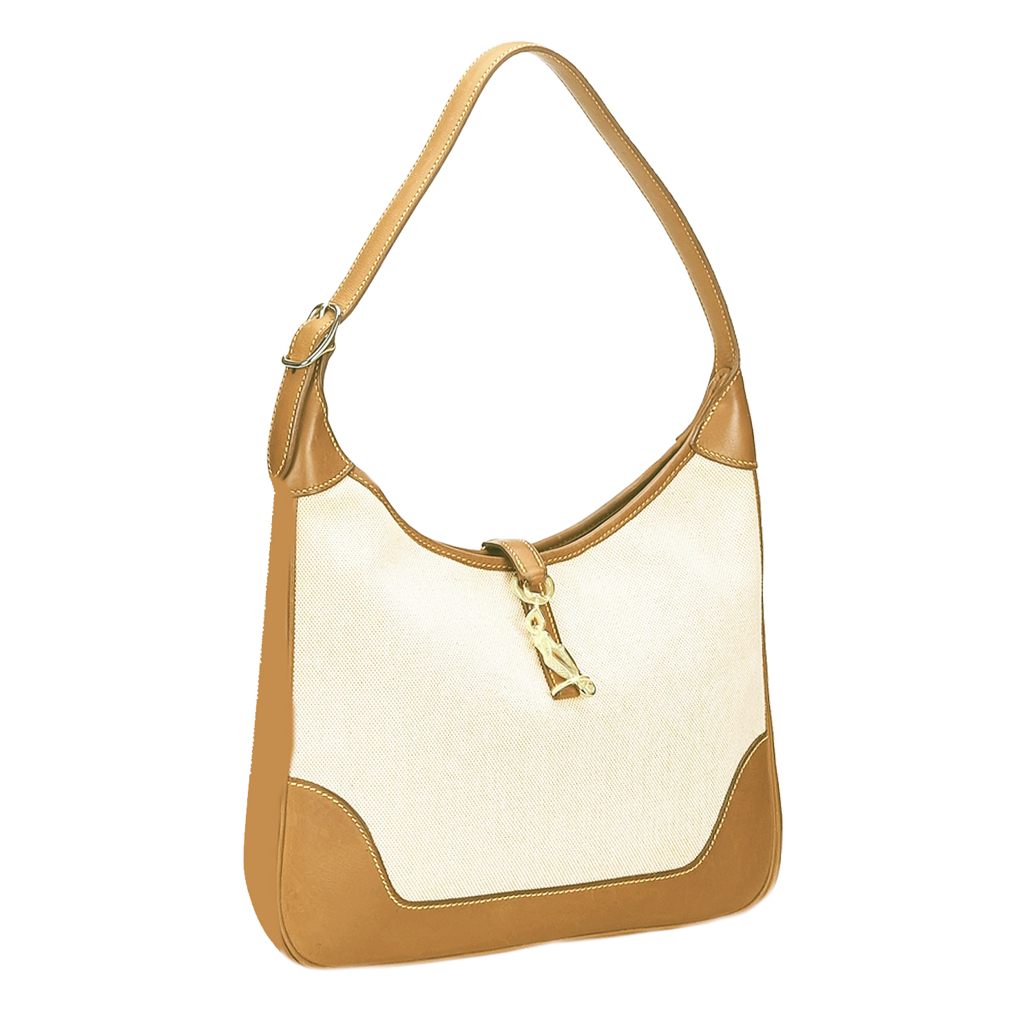 Сумка Hermès Trim Canvas And Beige Leather