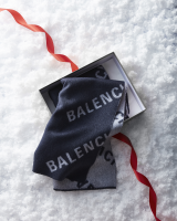 Синий шарф Balenciaga