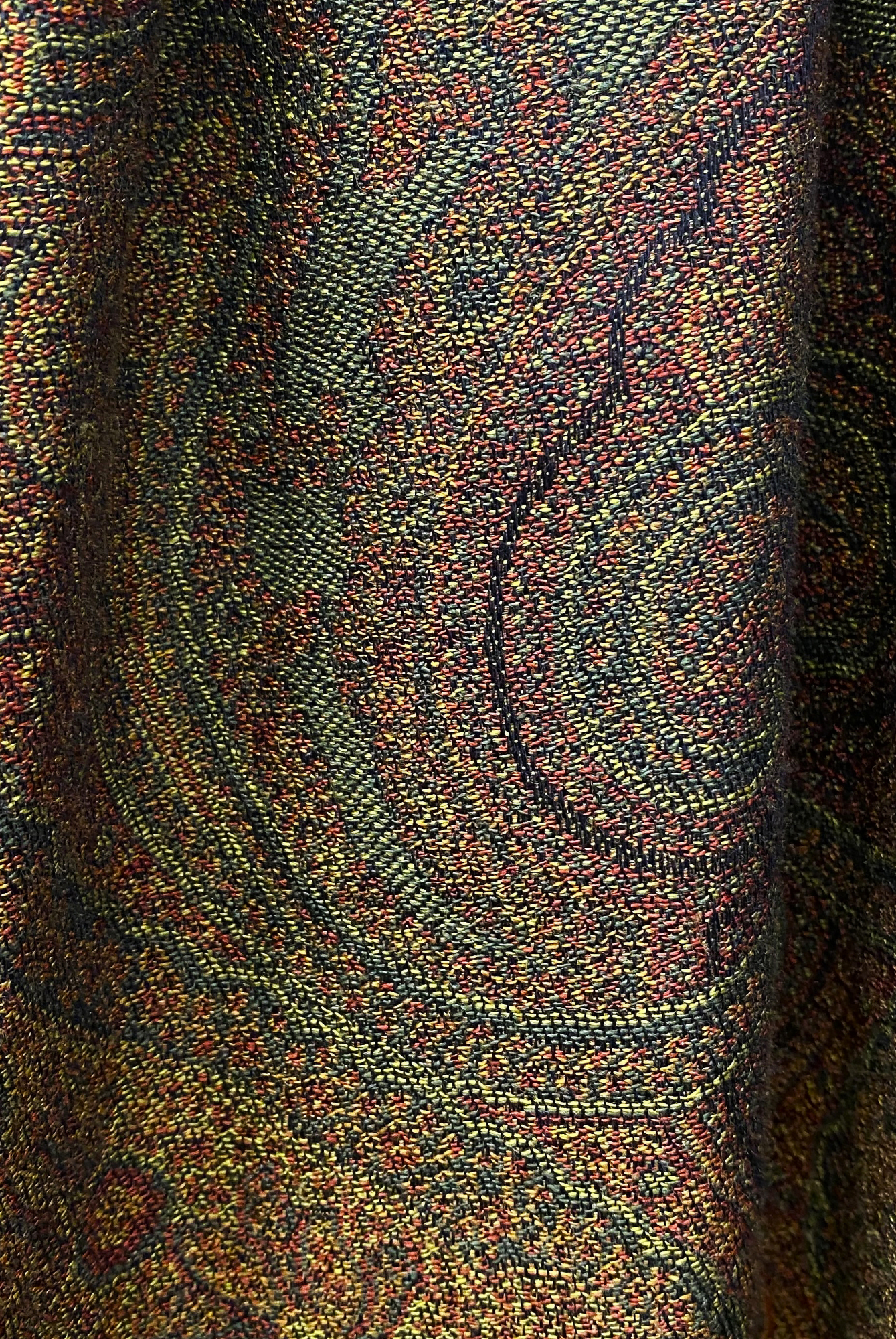 Коричневая юбка Etro с рисунком пейсли