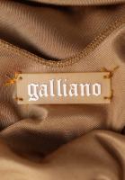 Платье John Galliano с драпировкой и вышивкой