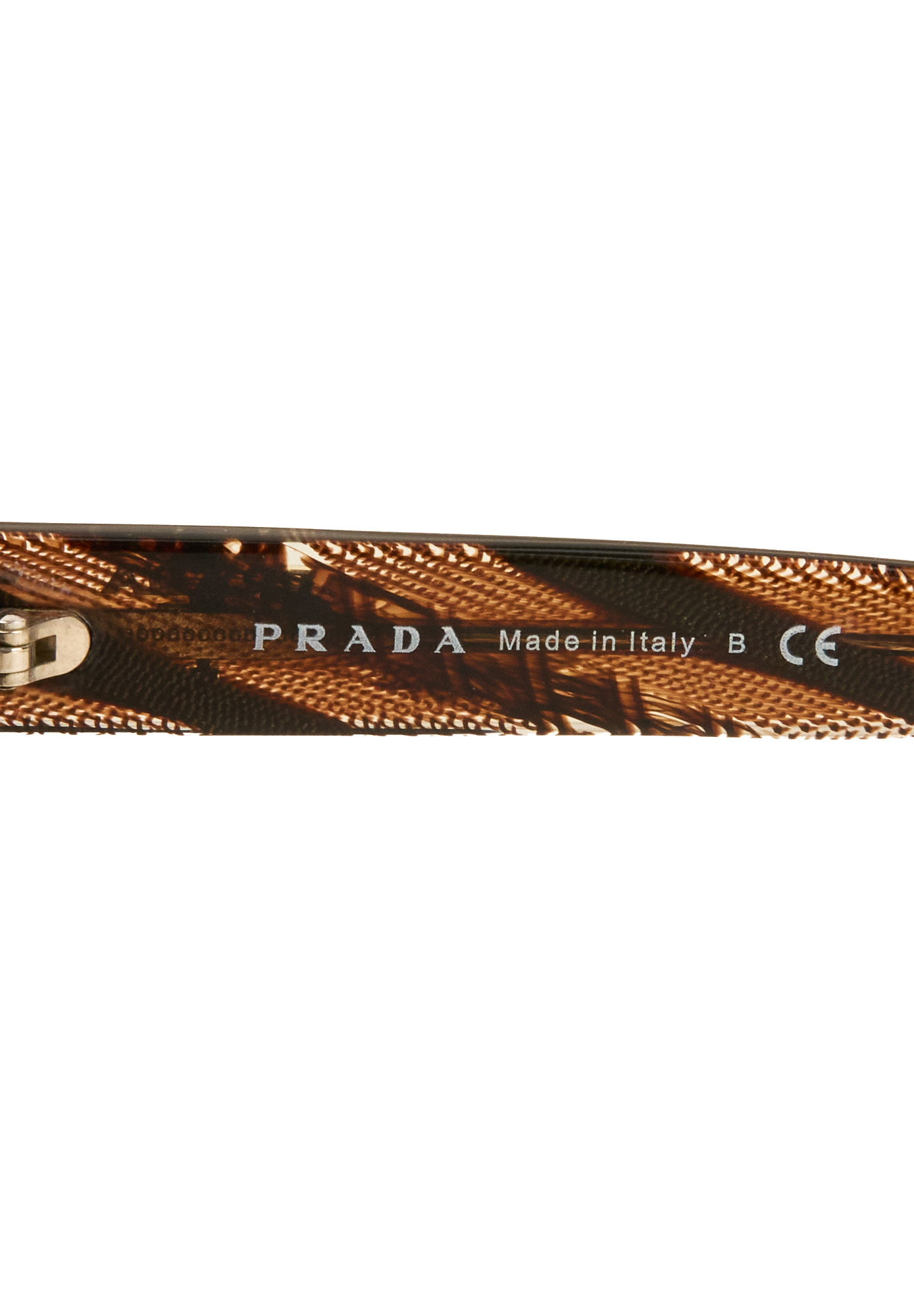 Коричневые солнцезащитные очки Prada