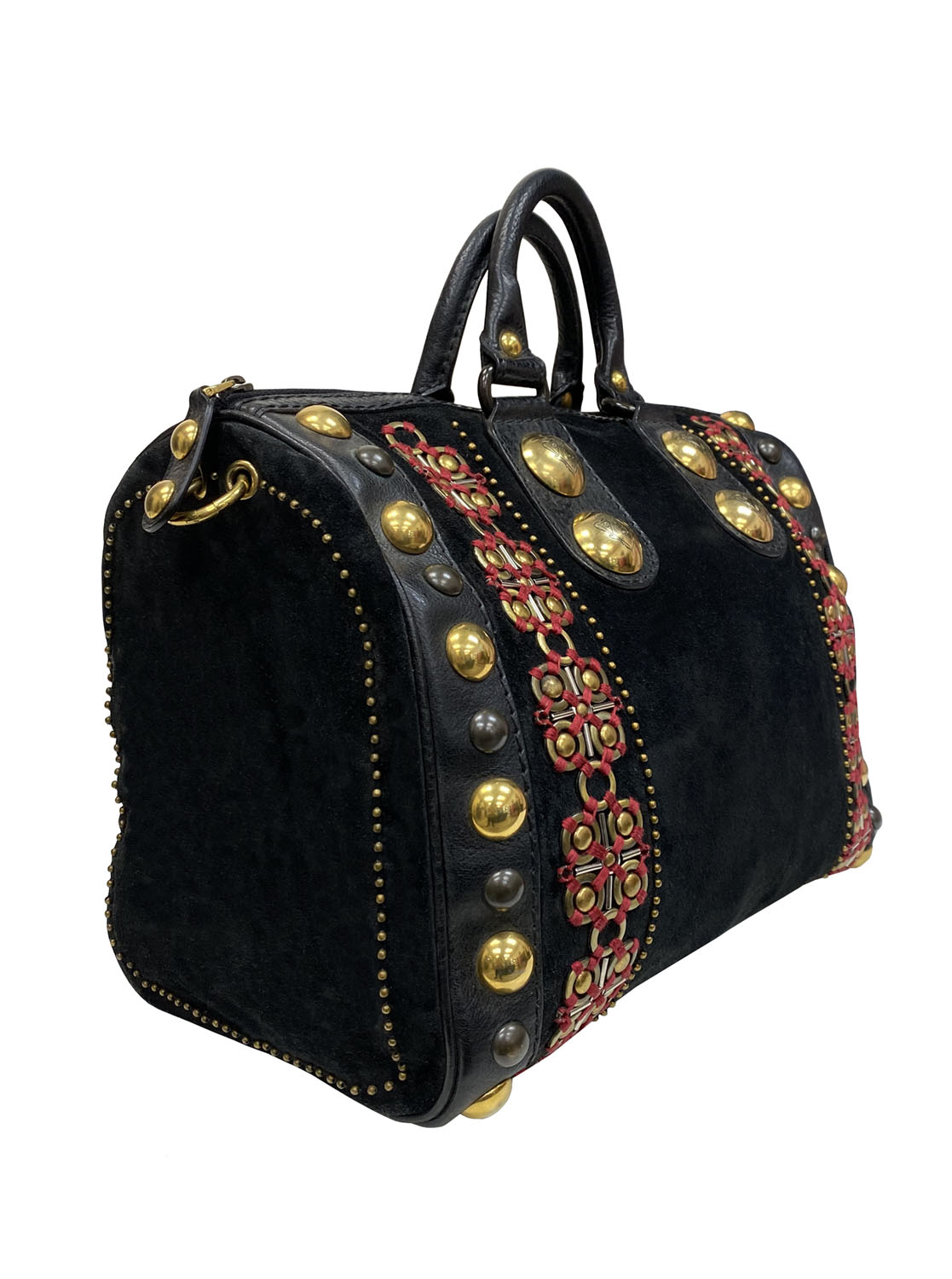 Замшевая сумка Gucci Babouska Indy Boston