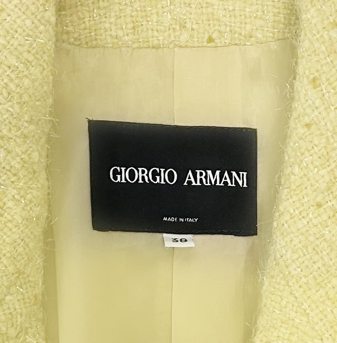 Желтый жакет Giorgio Armani