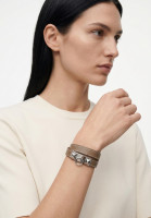 Браслет Hermès Rivale Double Tour Etoupe Swift