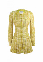 Салатовый твидовый жакет Chanel