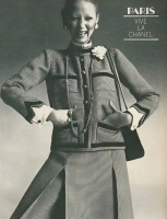 Костюм Chanel haute couture с оторочкой