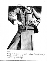 Костюм Chanel haute couture с оторочкой