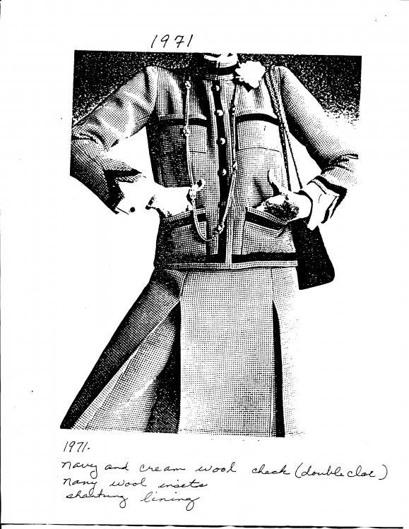 Костюм Chanel haute couture с оторочкой