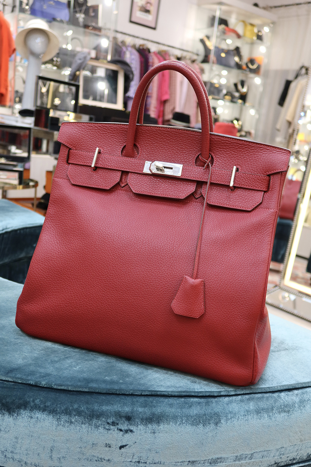 Сумка Hermès HAC Birkin 40 Rouge Vif Togo