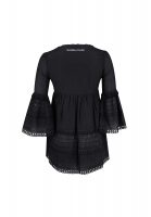 Черная блузка Blugirl Folies с перфорацией