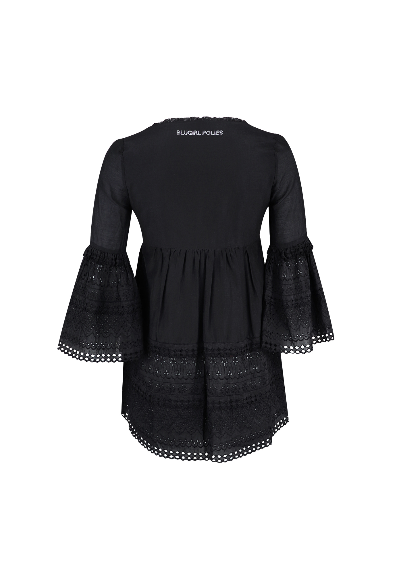 Черная блузка Blugirl Folies с перфорацией