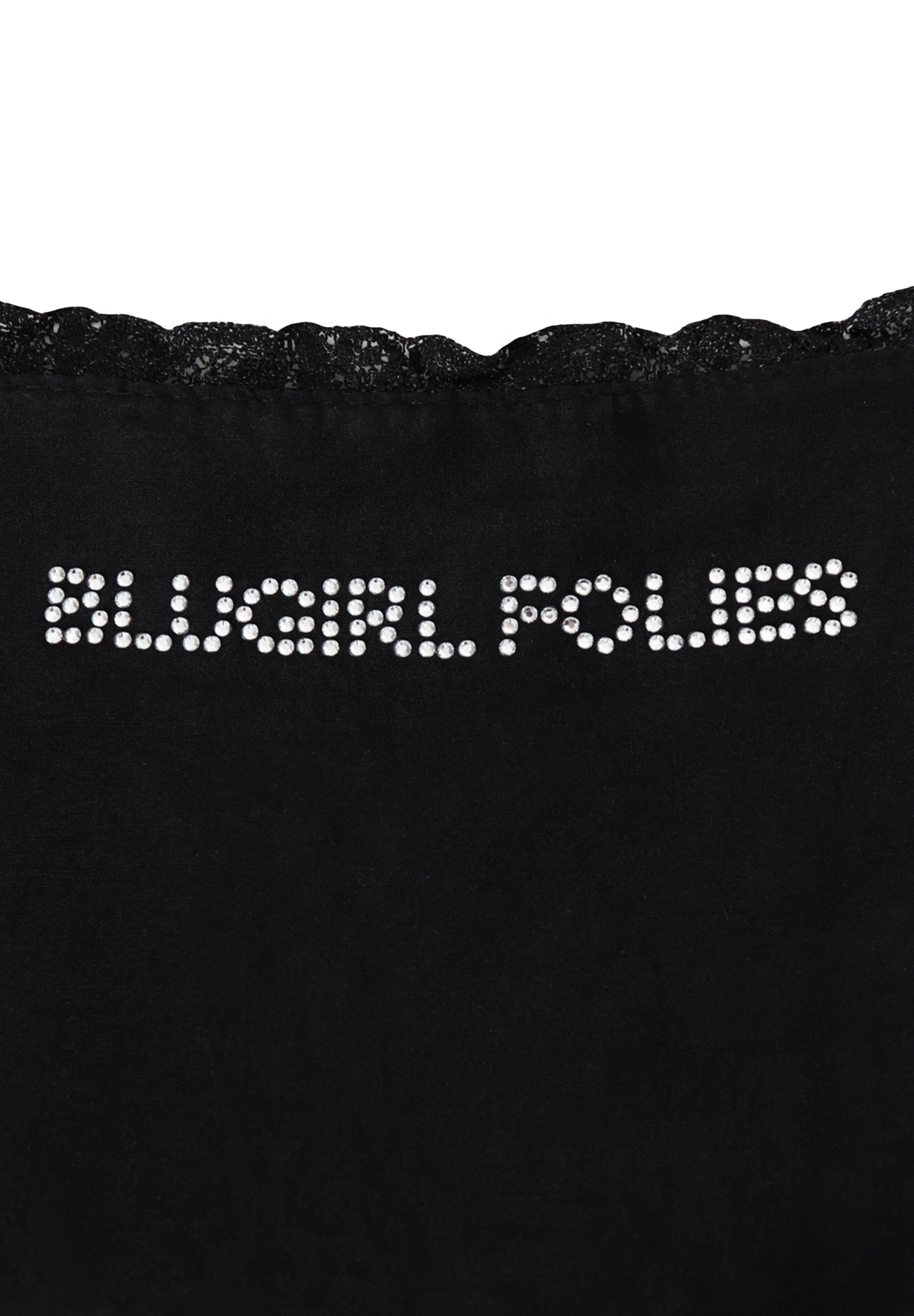 Черная блузка Blugirl Folies с перфорацией