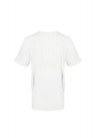 Футболка Fendi с пайетками и бахромой