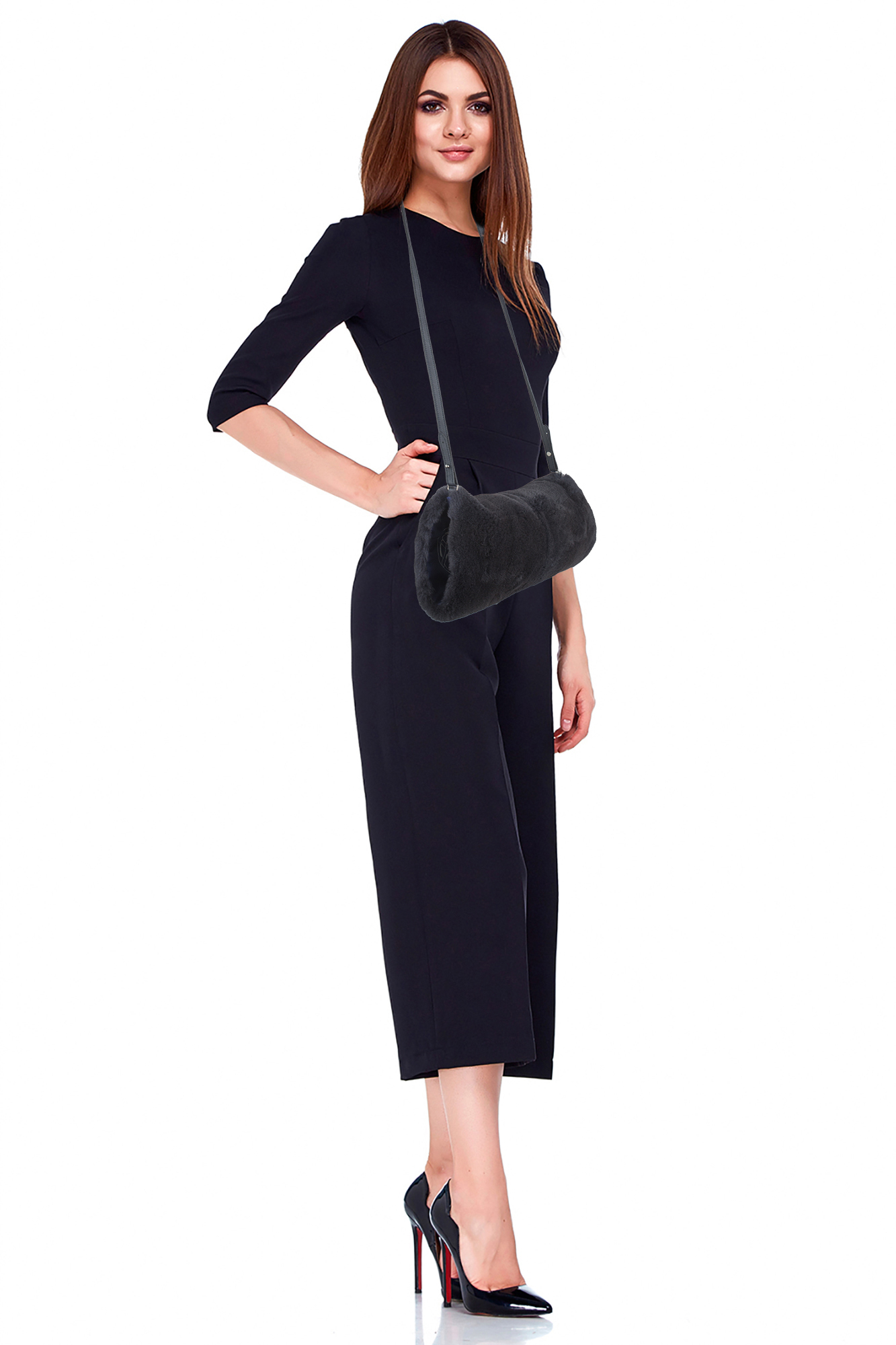 Сумка-муфта Hermès из меха норки 