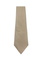 Шелковый галстук Hermès с цепочками