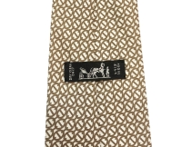 Шелковый галстук Hermès с цепочками