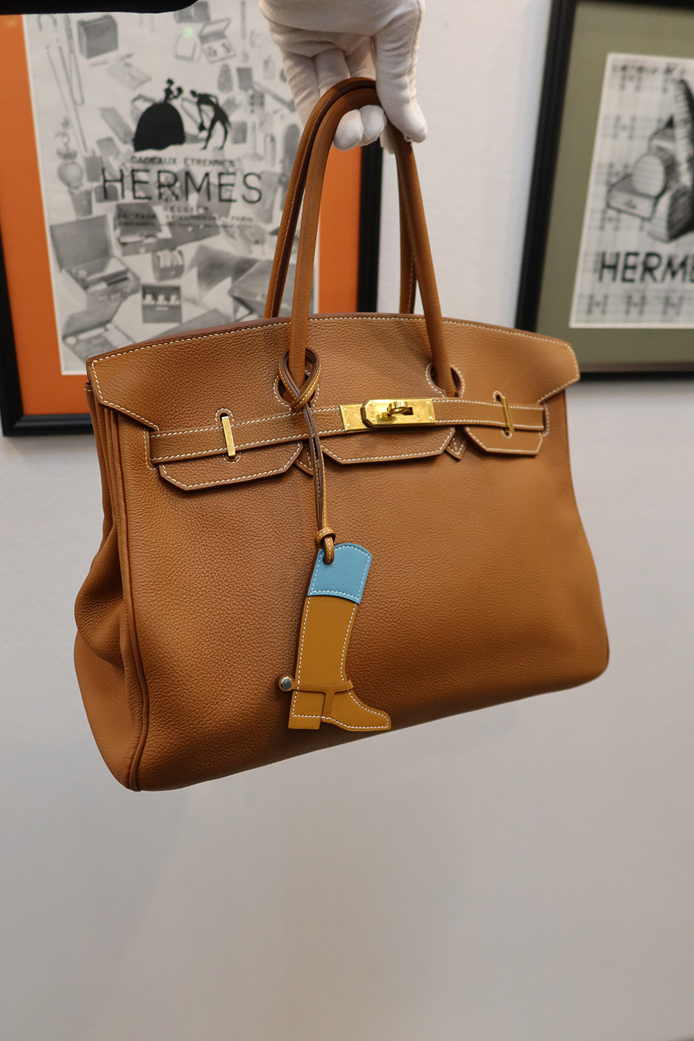 Сумка Hermès Birkin 35 Gold Clemence