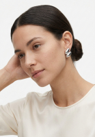 Серебристые клипсы Givenchy