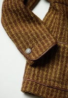 Жакет Chanel с кожаной окантовкой