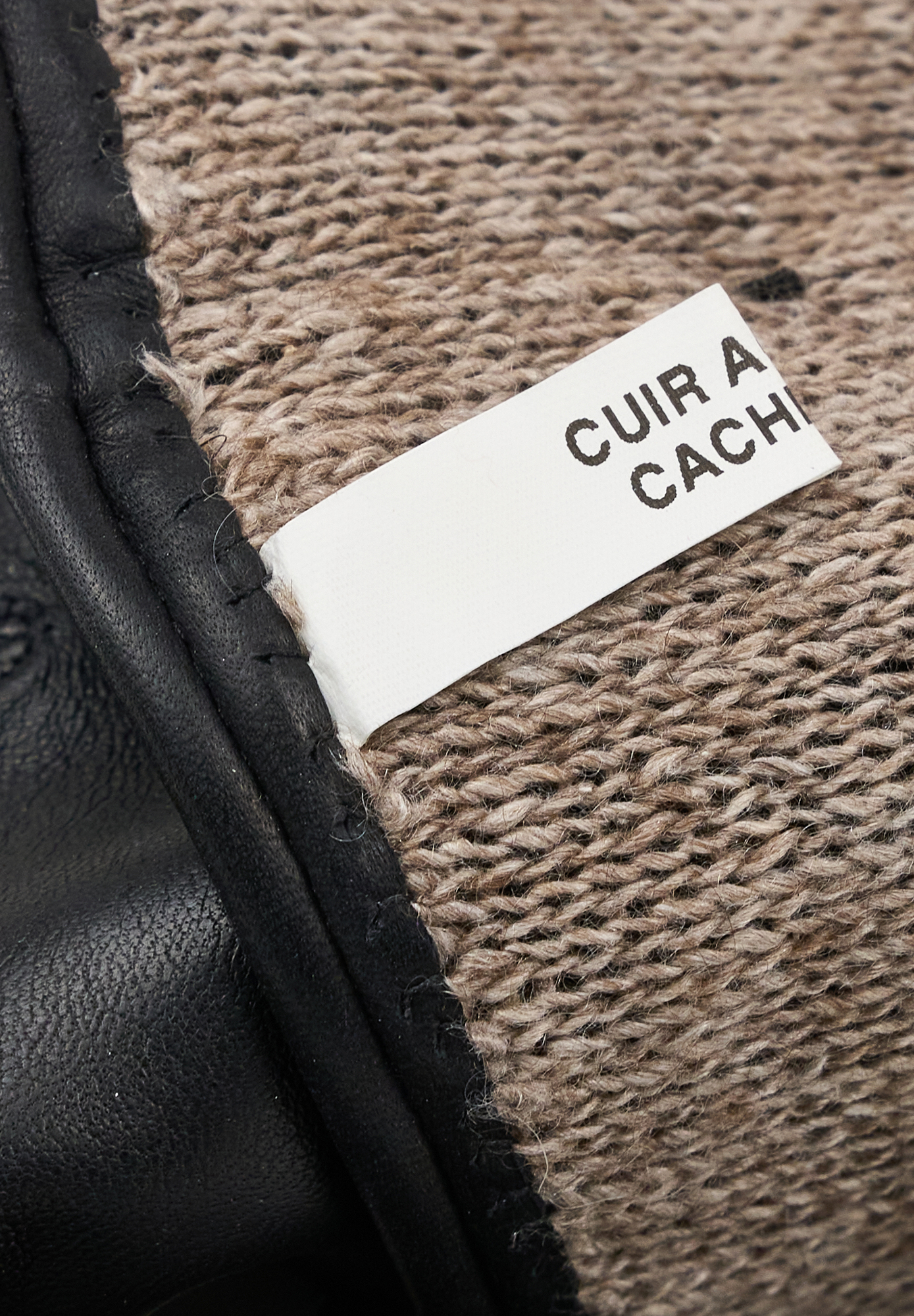 Кожаные перчатки Christian Dior с логотипом