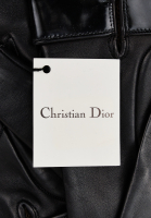 Кожаные перчатки Christian Dior с логотипом