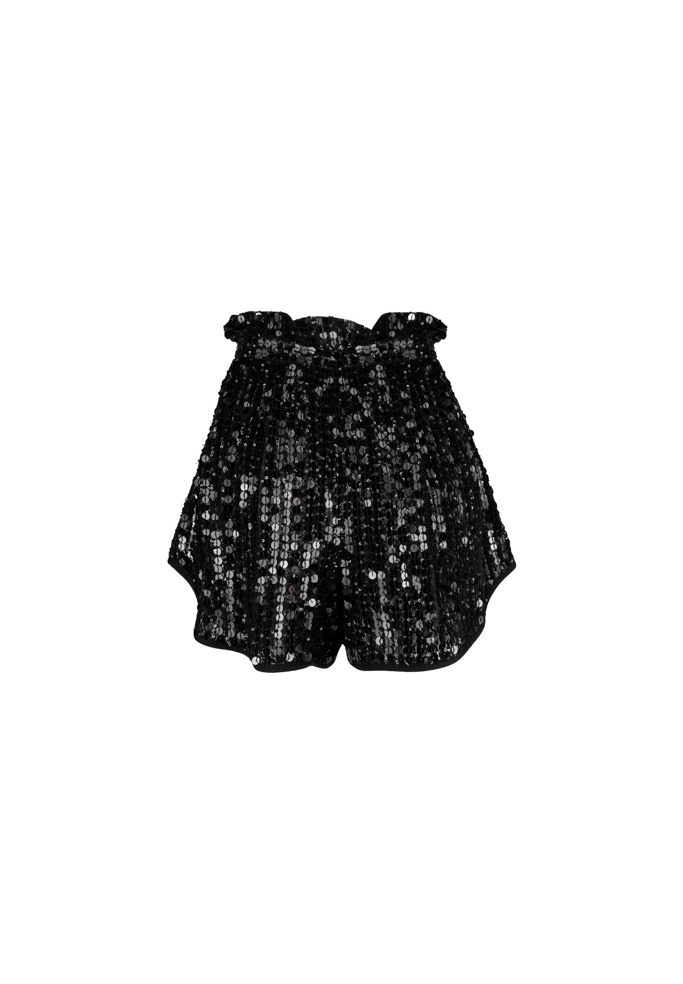 Черные шорты Valentino с пайетками