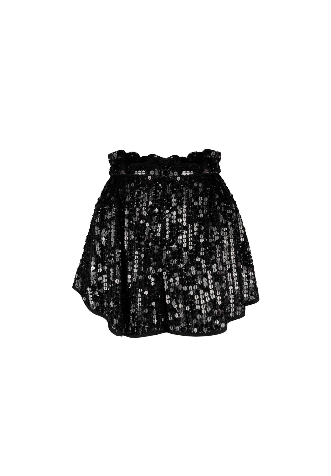 Черные шорты Valentino с пайетками