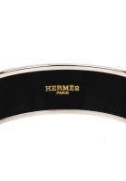 Эмалевый браслет Hermès с абстрактным принтом