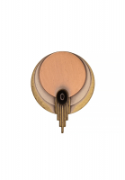 Винтажный зажим для платка с чёрным кабошоном