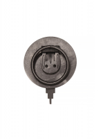 Винтажный зажим для платка с чёрным кабошоном