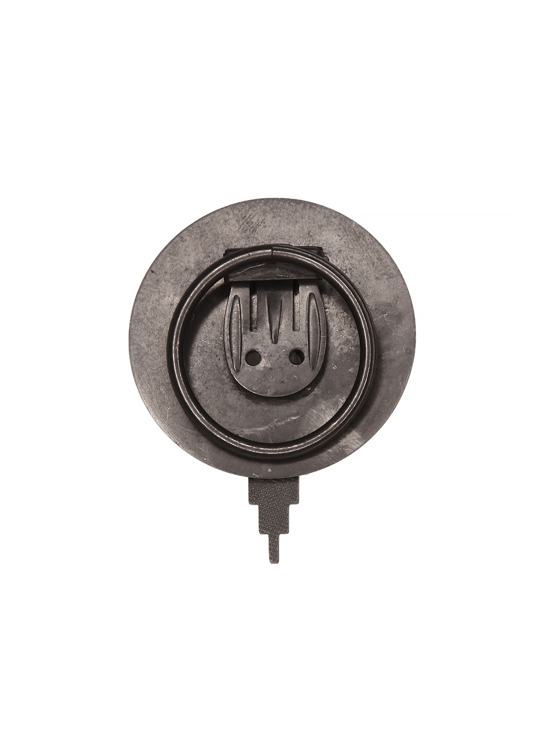 Винтажный зажим для платка с чёрным кабошоном