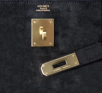 Замшевая сумка Hermès Kelly 35