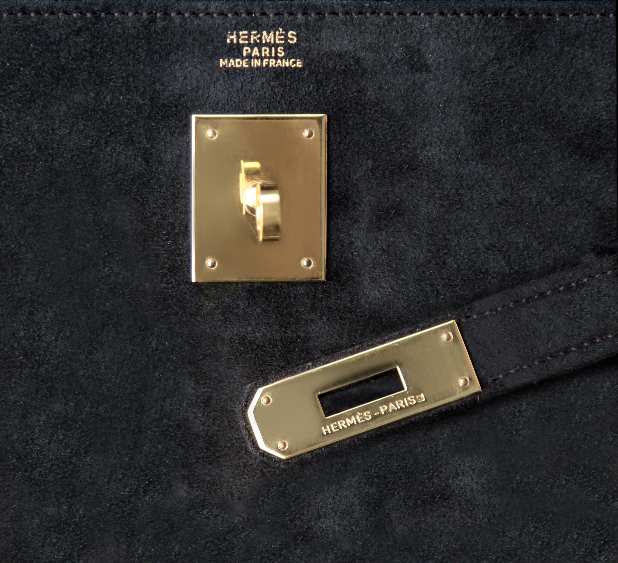 Замшевая сумка Hermès Kelly 35