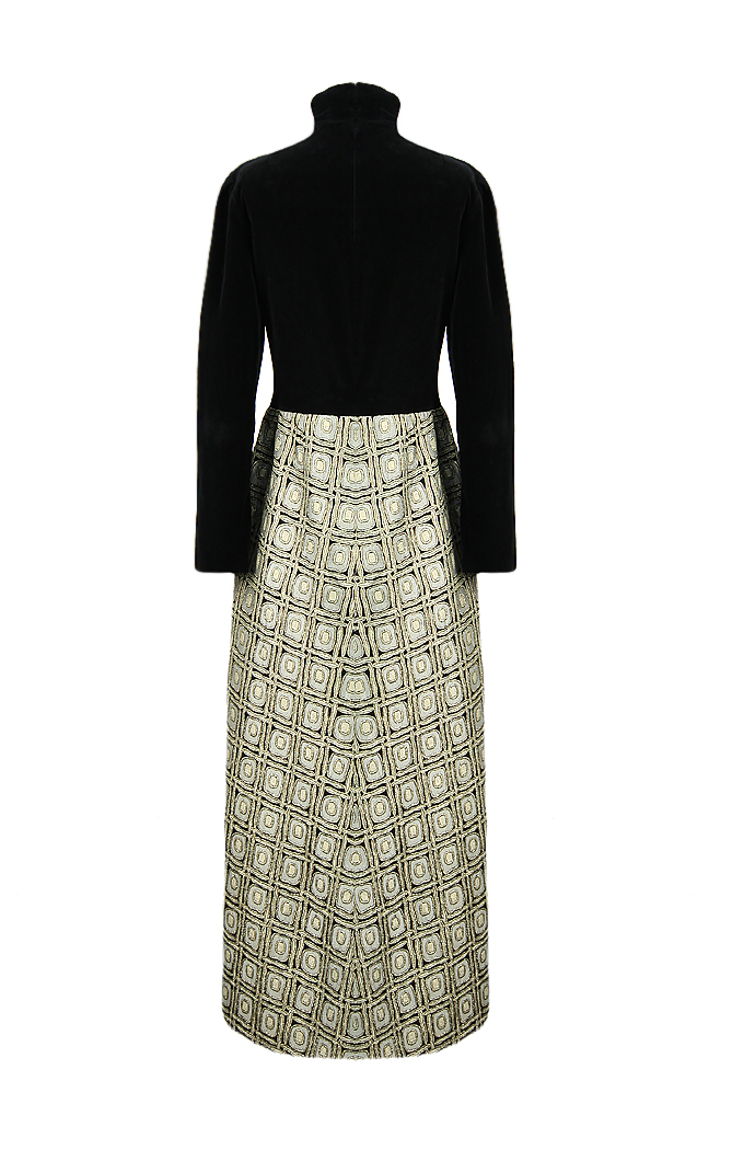 Кутюрное платье Pierre Balmain с парчовой юбкой