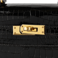 Крокодиловая сумка Hermès Mini Kelly 20 в коже Porosus