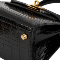 Крокодиловая сумка Hermès Mini Kelly 20 в коже Porosus