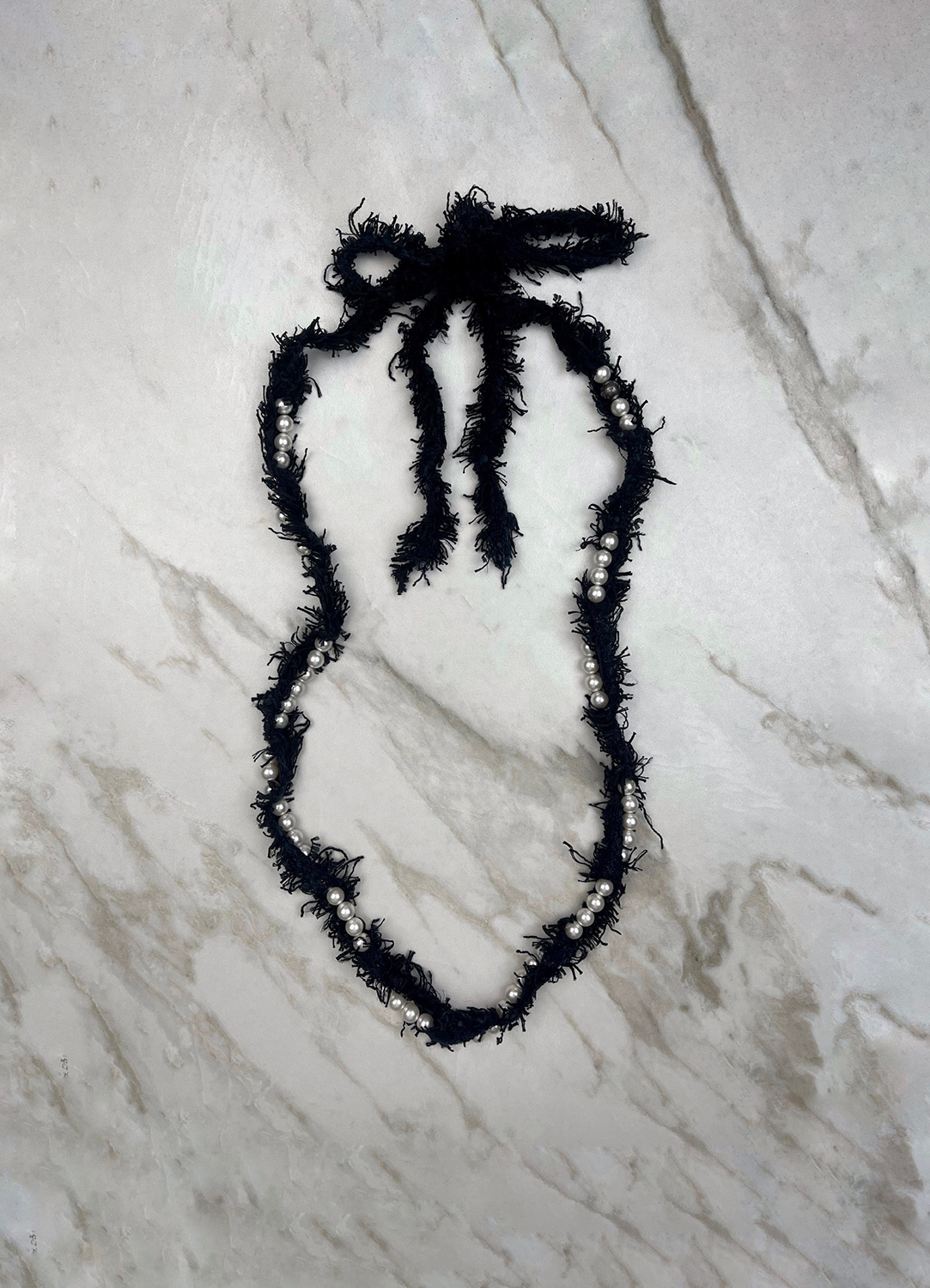 Жемчужное колье Lanvin с бахромой