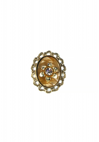 Зажим для платка с цветком