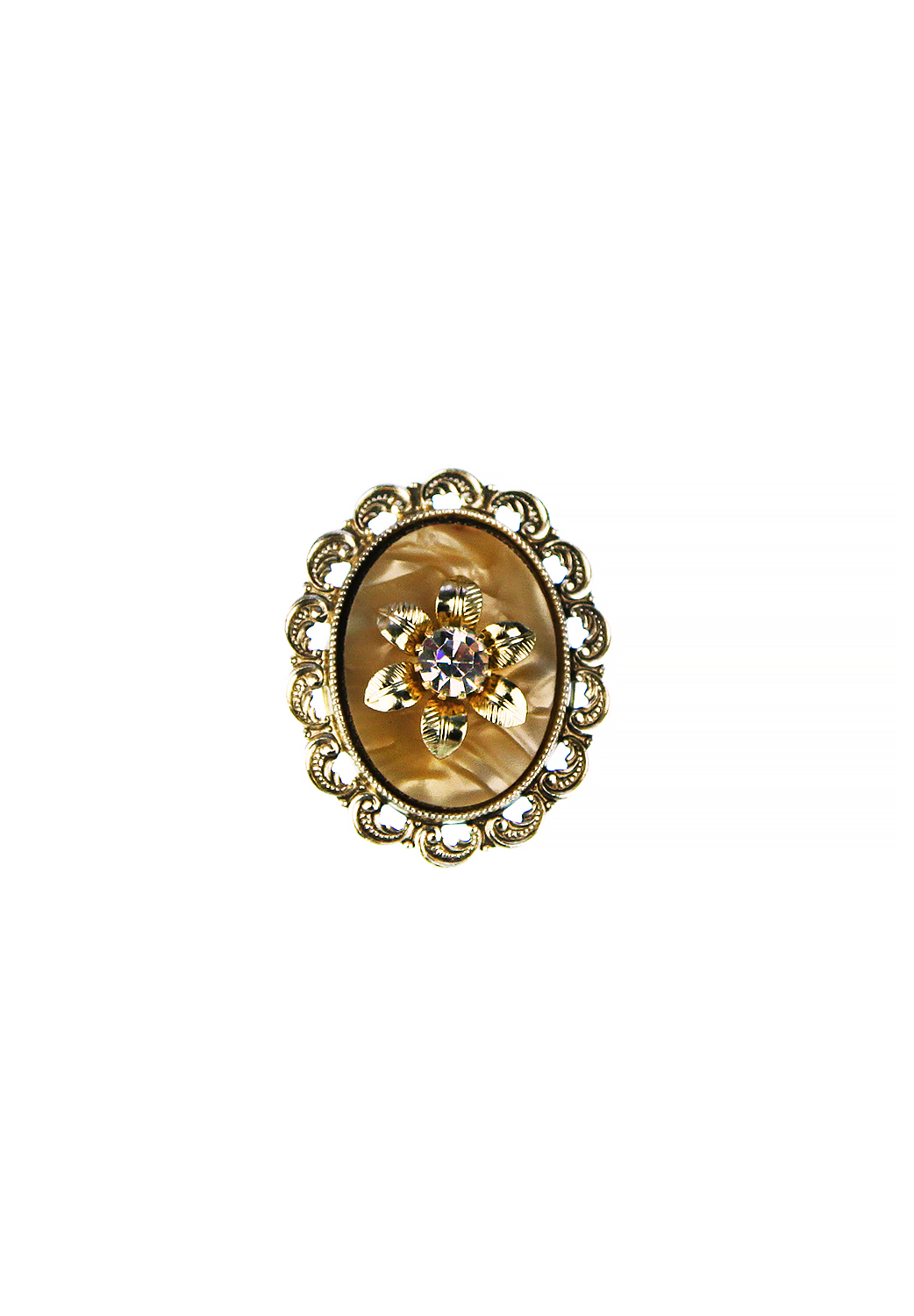 Зажим для платка с цветком