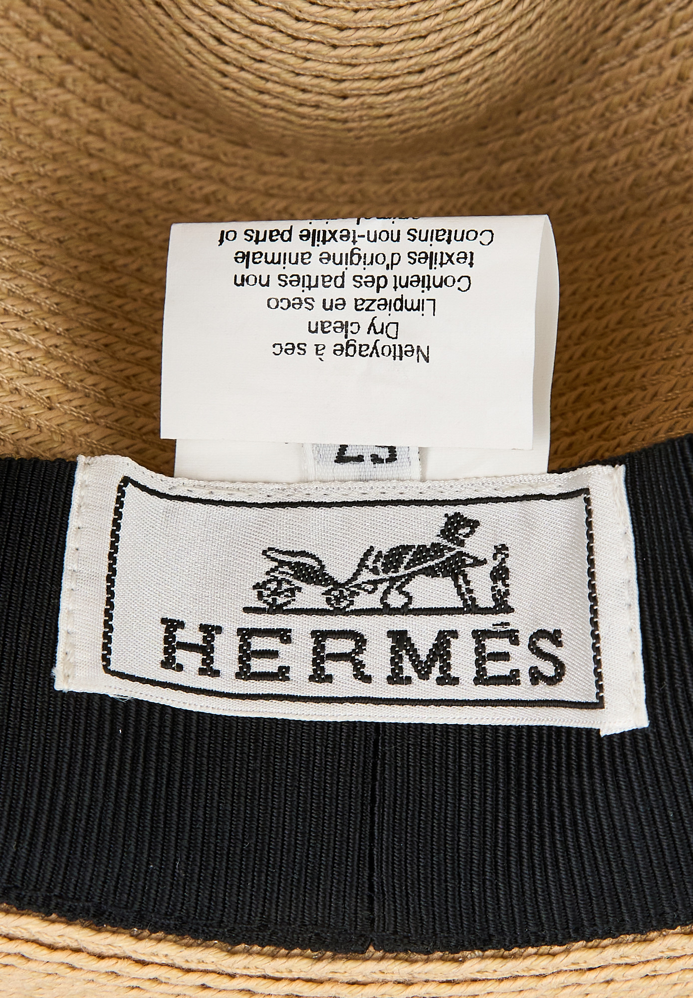 Соломенная шляпа Hermès