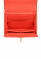 Коралловая сумка Chanel Pearl Chain Mini Clutch
