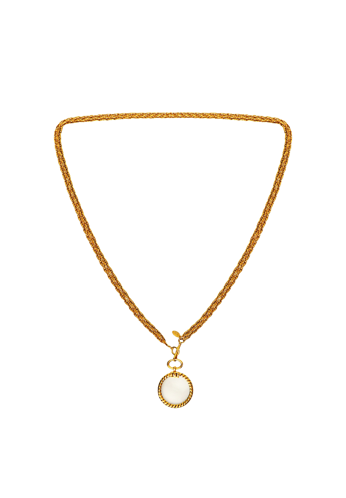 Колье Chanel с подвеской-лупой